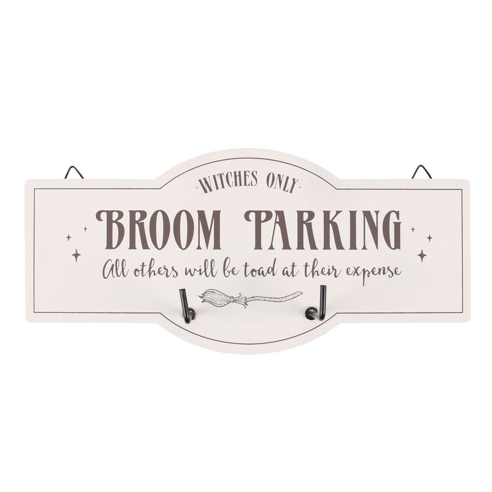 Something Different - Broom Parking Sign Wandhaken - Mehrfarben